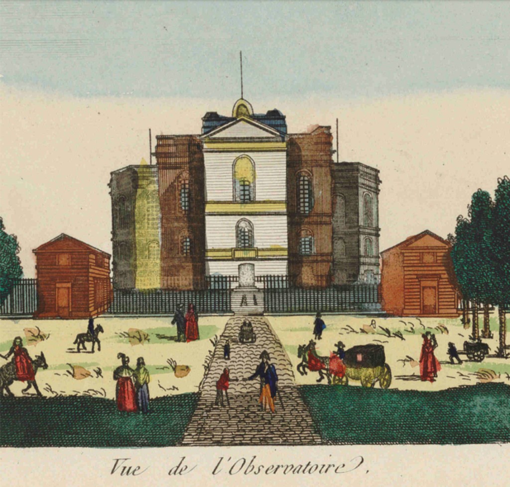 Vista del Observatorio en un grabado antiguo. Crédito: Observatoire de Paris