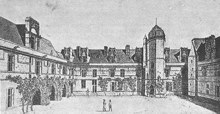 El Hôtel de Cluny en la época de Messier, nótese la cúpula del observatorio